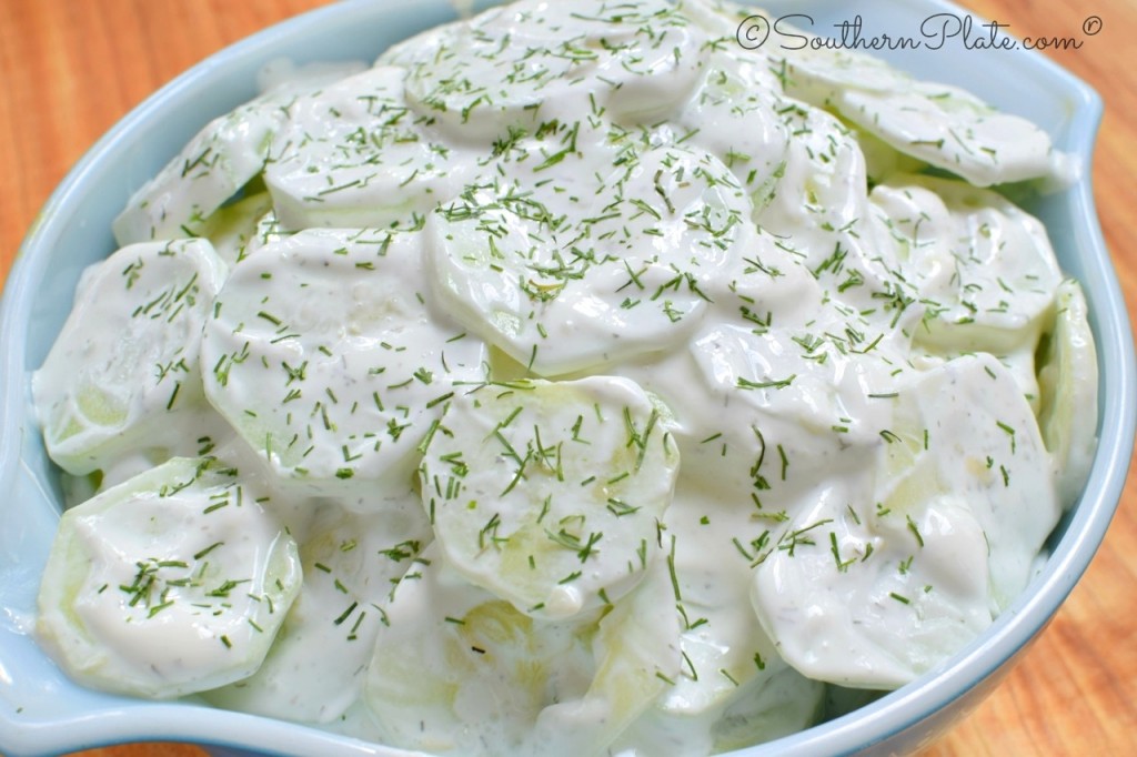 Cream Cucumber Salad