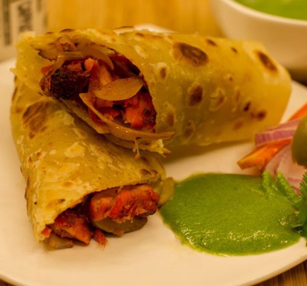 Cheese Chilly Kathi Roll
