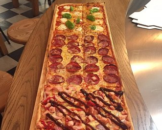 Foot-Long Pizza