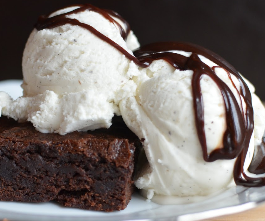 Brownie with Ice Cream